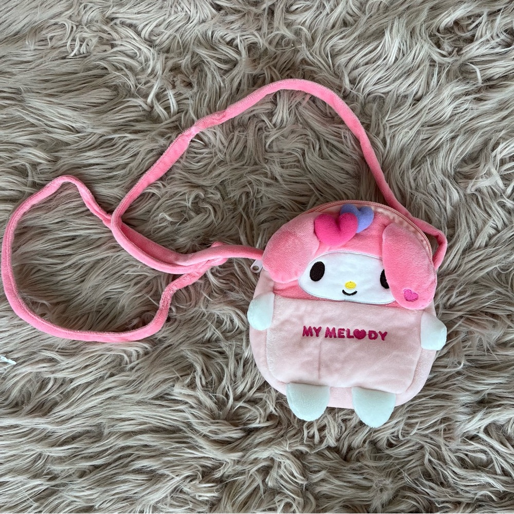 My Melody Sanrio Zippered Crossbody Bag